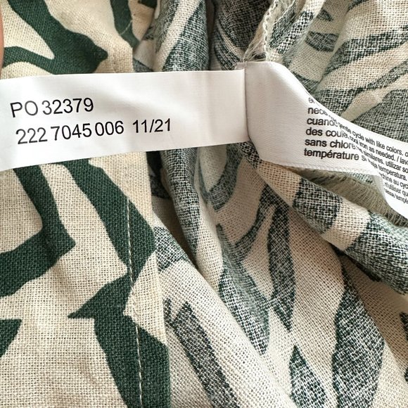 Eloquii Elements Tie Front Linen Blend Animal Print Maxi Dress Size 20 - Picture 10 of 11